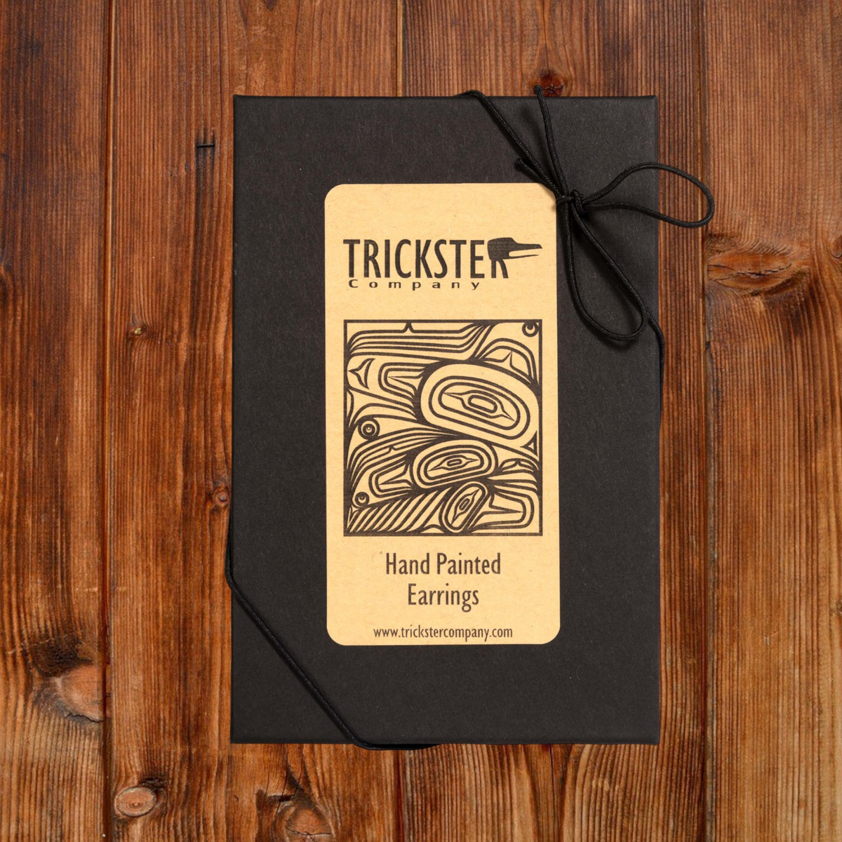 Hand Painted Flowers (Splatter Salmonberry) Earrings Trickster Company