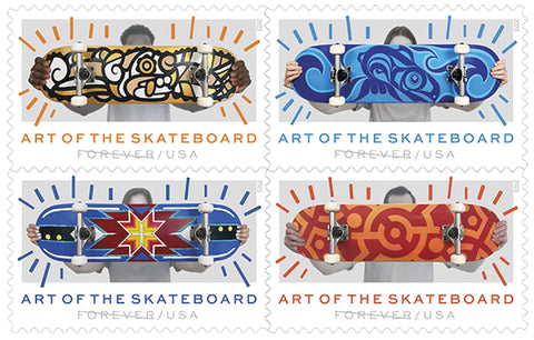 Art of the Skateboard Stamp Sheet