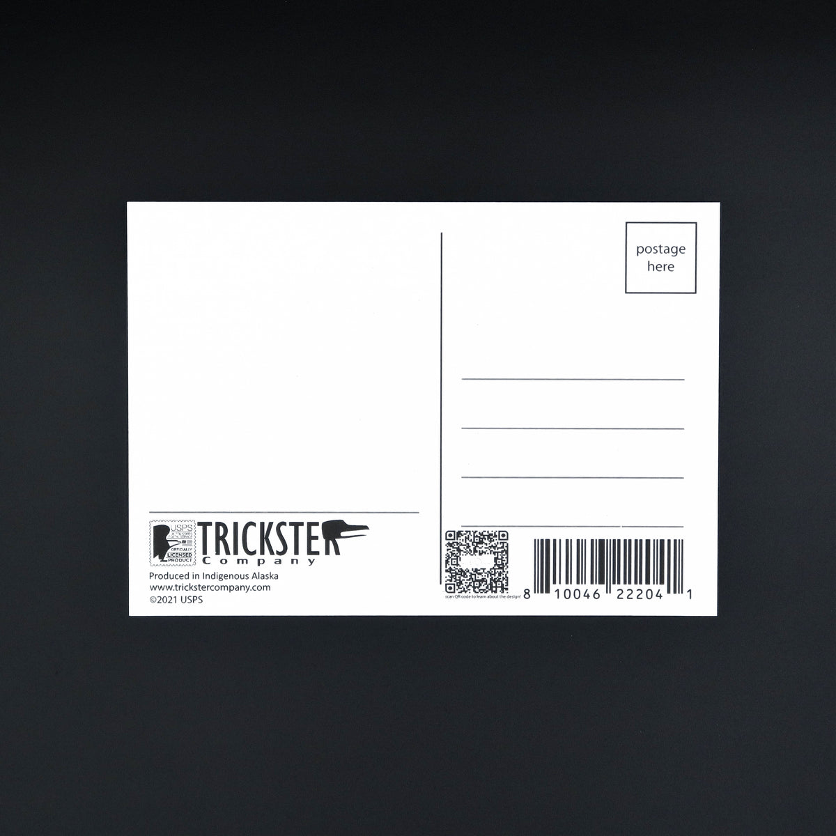 Raven Story Stamp Postcard – Trickster Company