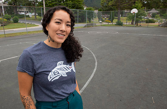 Crystal Worl Renovates a Sitka Basketball Court – Trickster Company