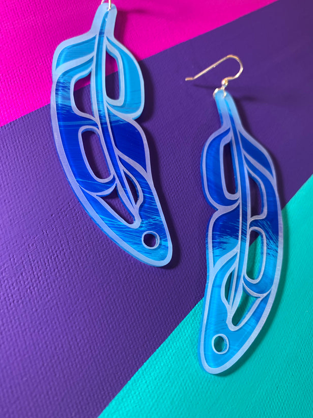 Hand Painted Acrylic Earrings