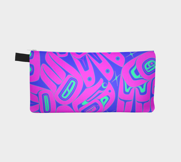 3 Pink Ravens Pencil Pouch