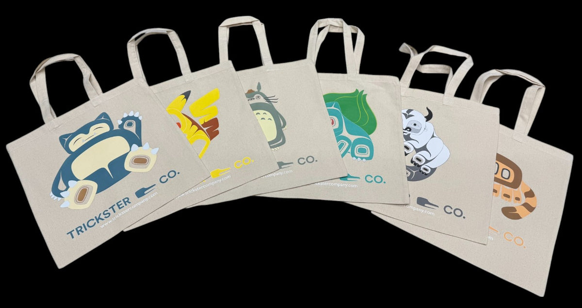 Geeks Canvas Tote Bags (Printed in Alaska!) NEW GEEK TOTES: EEVEE, SQU ...
