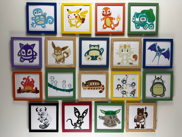 Geeks Giclée Prints 8" x 8" FRAMED