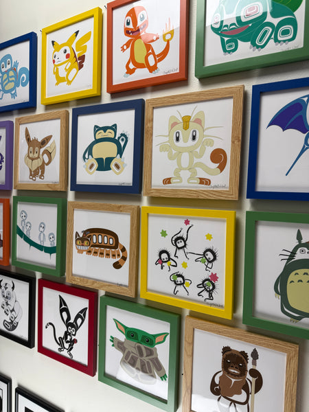 Geeks Giclée Prints 8" x 8" FRAMED