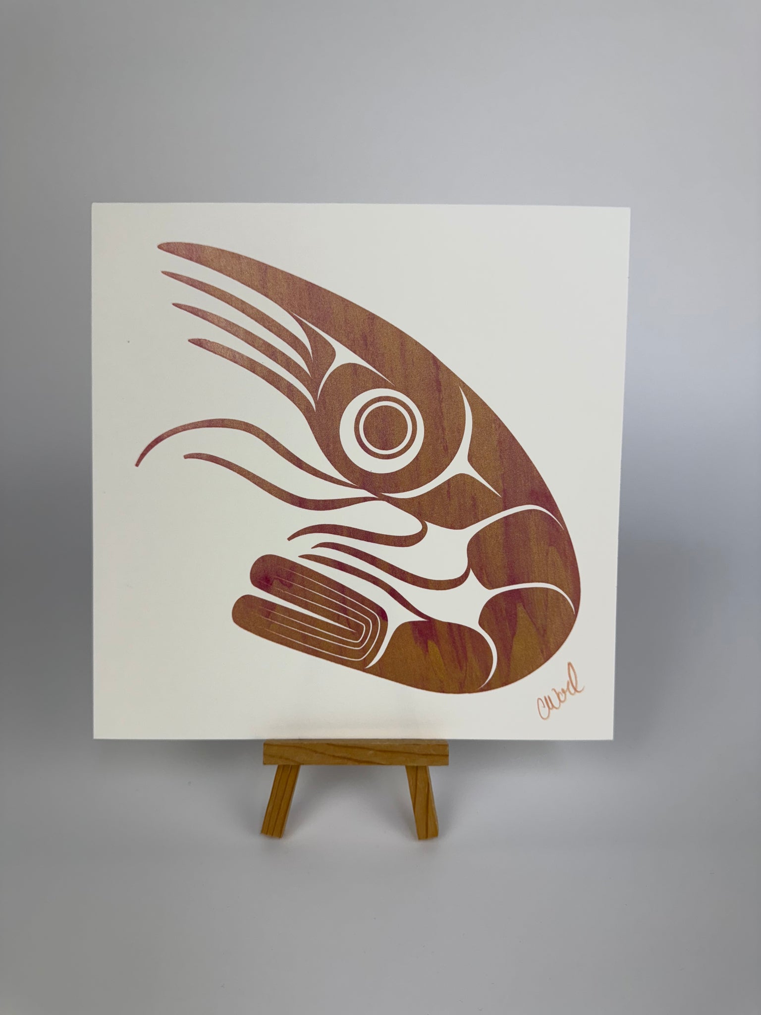 Shrimpy Silkscreen 8" x  8"