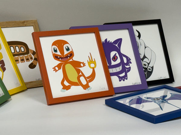 Geeks Giclée Prints 8" x 8" FRAMED