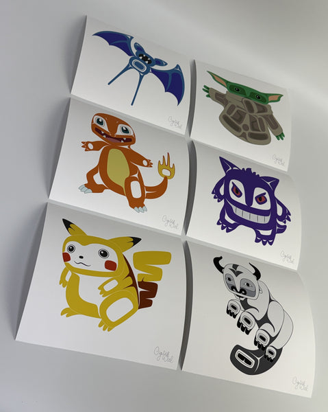 Geeks Giclée Prints 8" x 8" UNFRAMED