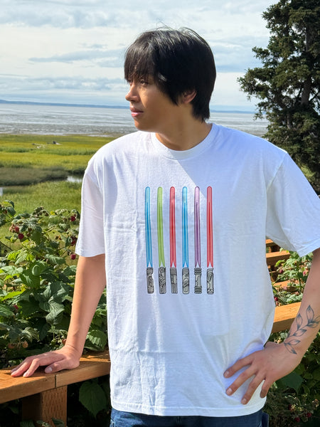 Lightsaber Tee (Printed in Alaska!) NEW DESIGN UPDATE