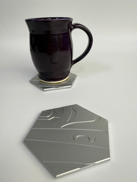 Thirsty Raven Aluminum Coaster
