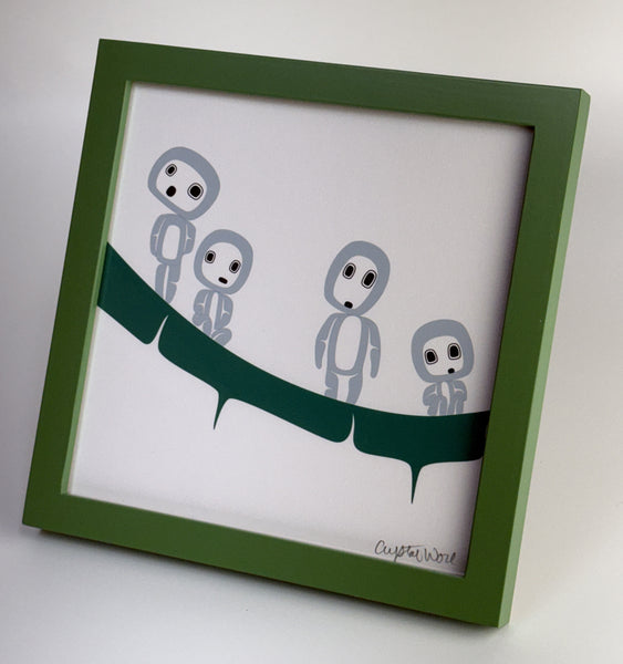 Geeks Giclée Prints 8" x 8" FRAMED
