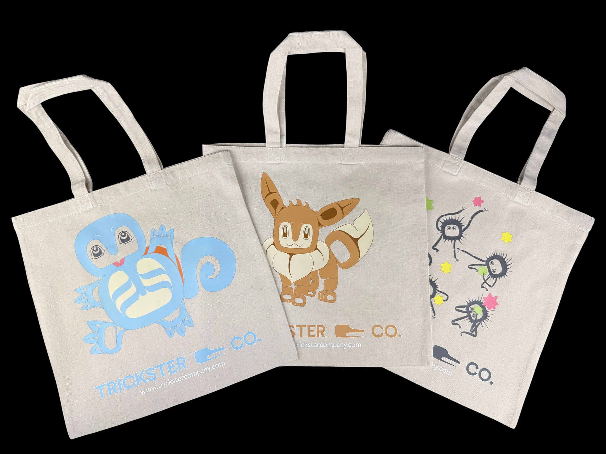 Geeks Canvas Tote Bags (Printed in Alaska!) NEW GEEK TOTES: EEVEE