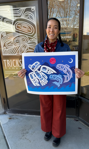 Raven Dreams of Salmon Return Giclée Print
