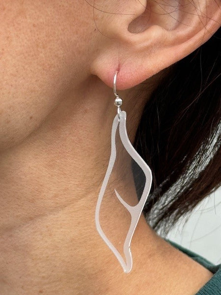 S-Shape Earrings with Argentium® Silver Ear Wire