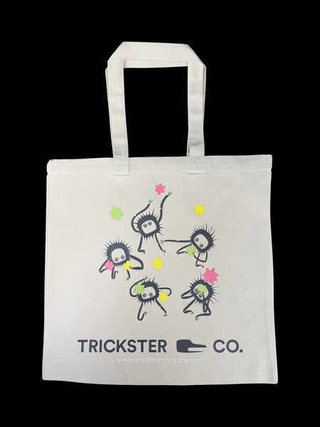 Geeks Canvas Tote Bags (Printed in Alaska!) NEW GEEK TOTES: EEVEE, SQUIRTLE AND SOOT SPRITES!