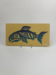 Salmon Silkscreen 11" x 5.5"