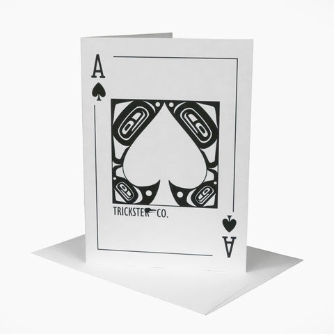 Ace of Spades Note Card