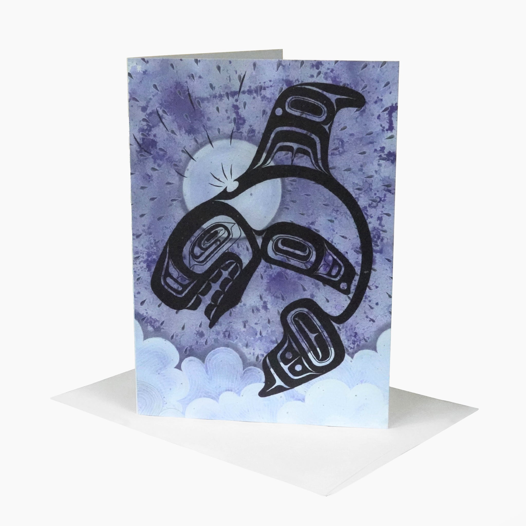 Killer Whale in the Sky Note Card