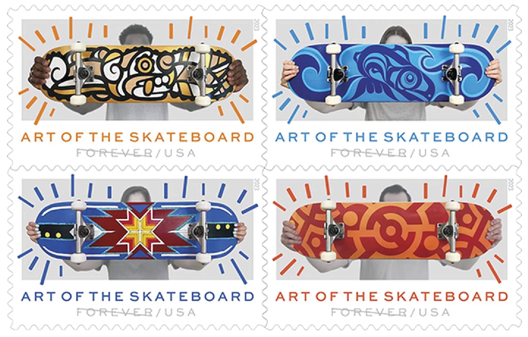 Art of the Skateboard Stamp Sheet – Trickster Company