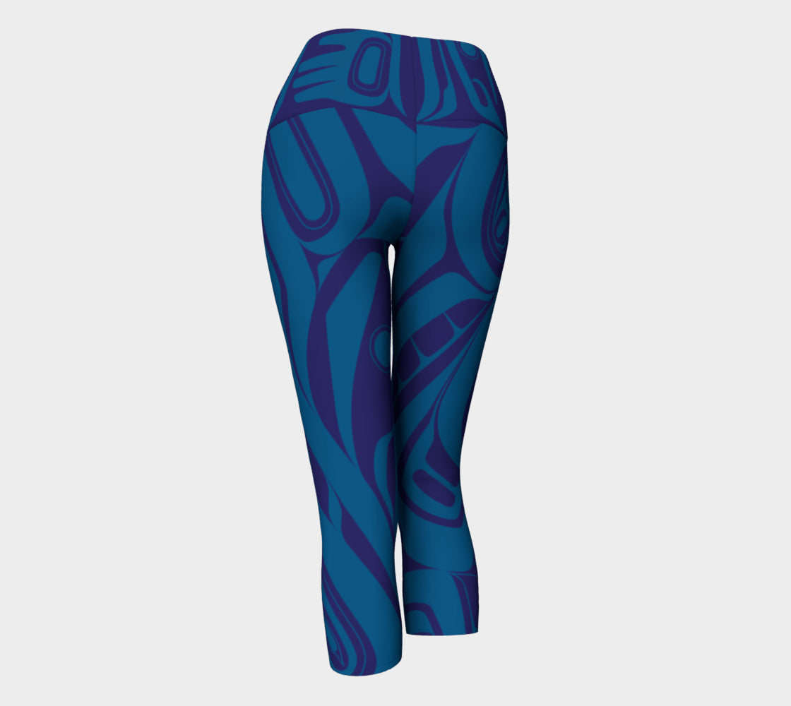 Blue Killer Whale Capri Leggings – Trickster Company
