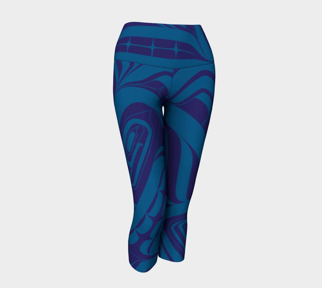 Blue Killer Whale Capri Leggings – Trickster Company