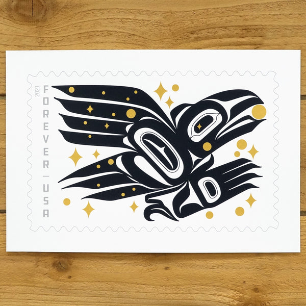Raven Story Stamp Silkscreen Print