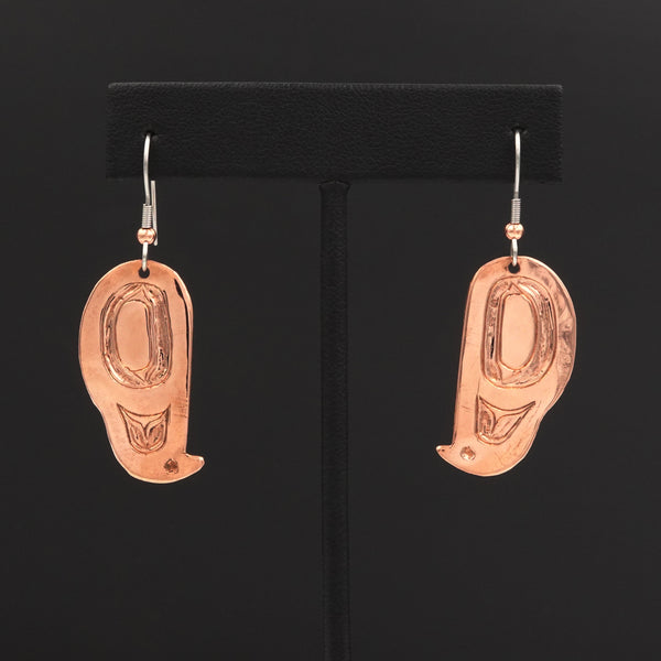 Copper Earrings by Tooḵ Gregory