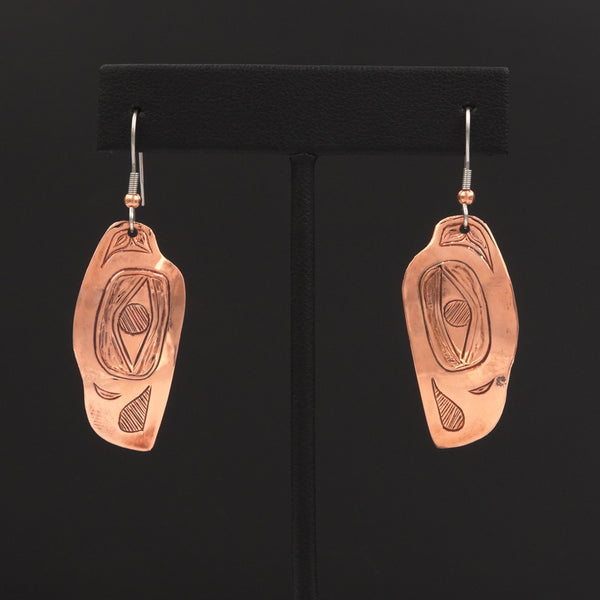 Copper Earrings by Tooḵ Gregory