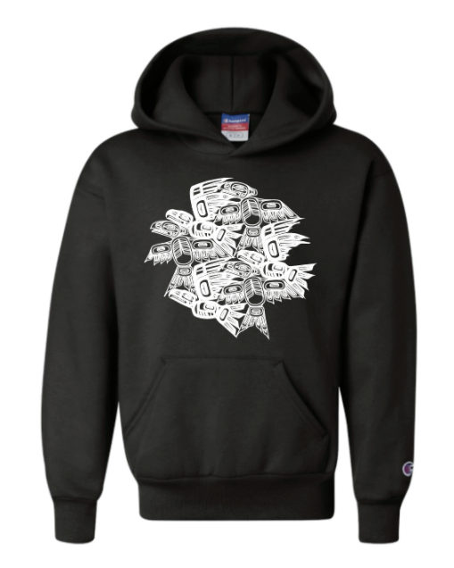 Youth Eagle Raven Tessellation Hoody