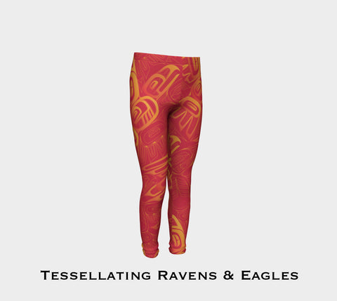 Eagle Raven Tessellation Youth Leggings