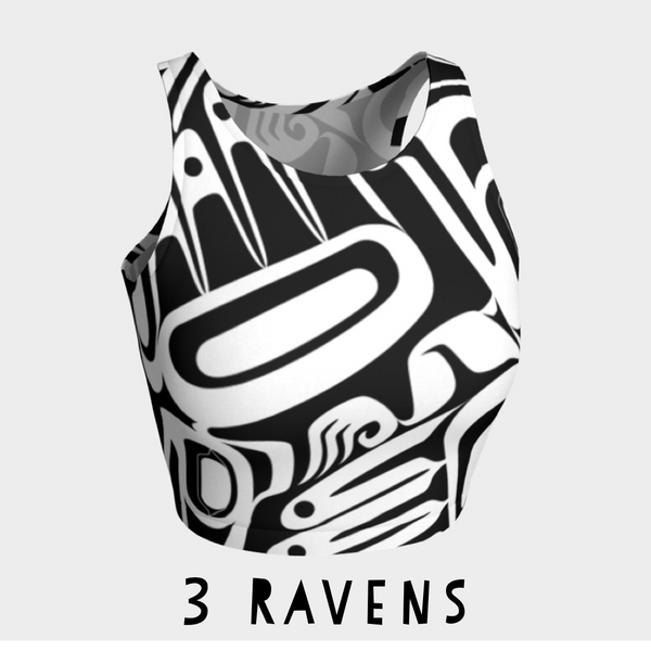 Three Ravens Crop Top