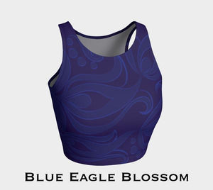 Blue Eagle Blossom Athletic Crop Top