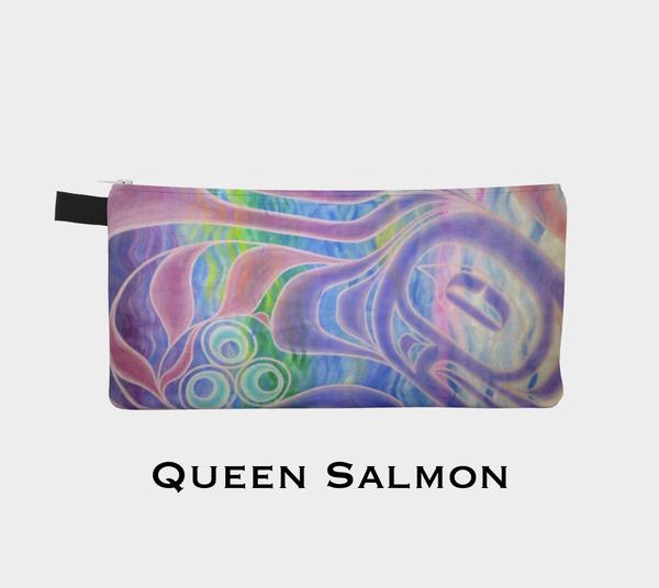 Queen Salmon Pencil Pouch