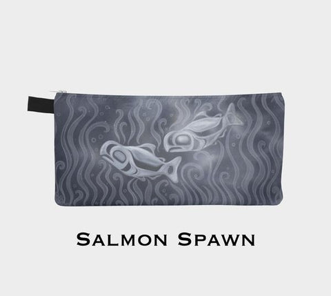 Salmon Spawn Pencil Pouch